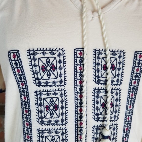 Lucky Brand Women's Top Bohemian Festival Beige - Picture 3 of 7